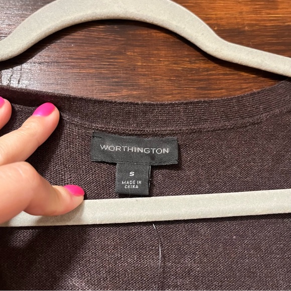 New Worthington brown cardigan - Picture 5 of 7